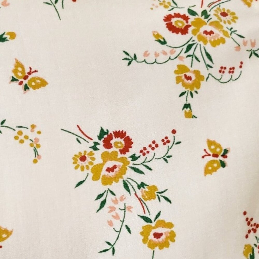 Madewell Womens Novel Tie Front Windowbox Short Sleeve Floral Print Top Size XS - Picture 4 of 6